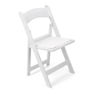 White Resign Chair with Cushion